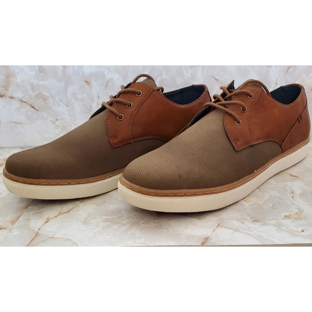 New London Underground Dress Shoes Mens Size 14M Tan Porter Casual Lace Up - Picture 2 of 13